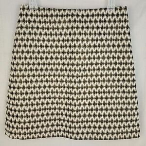 Ann Taylor Loft Metallic Diamond Jacquard Skirt